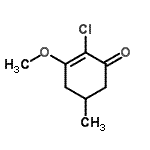 CAS 登录号：426834-97-1， 2-氯-3-甲氧基-5-甲基-2-环己烯-1-酮