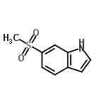 CAS 登录号：467461-40-1， 6-(甲基磺酰基)-1H-吲哚