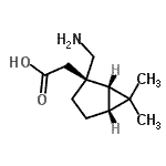 CAS 登录号：473829-51-5， [(1S,2R,5R)-2-(氨基甲基)-6,6-二甲基双环[3.1.0]己-2-基]乙酸