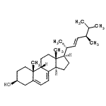 CAS 登录号：474-70-4， (3beta,9beta,22E)-麦角甾-5,7,22-三烯-3-醇