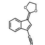 CAS 登录号：474024-38-9， 1-(1,3-二氧戊环-2-亚基)-1H-茚-3-甲腈