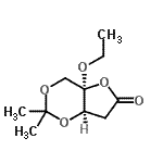 CAS 登录号：476330-17-3， (4aR,7aR)-4A-乙氧基-2,2-二甲基四氢-6H-呋喃并[3,2-d][1,3]二恶英-6-酮