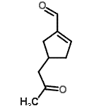 CAS 登录号：479622-71-4， 4-(2-氧代丙基)-1-环戊烯-1-甲醛