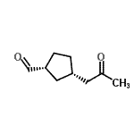 CAS 登录号：479622-73-6， (1R,3S)-3-(2-氧代丙基)环戊烷甲醛