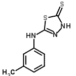 CAS 登录号：52779-56-3， 5-[(3-甲基苯基)氨基]-1,3,4-噻二唑-2(3H)-硫酮