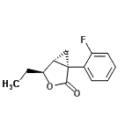 CAS 登录号：528588-17-2， (1S,4S,5R)-4-乙基-1-(2-氟苯基)-3-氧杂双环[3.1.0]己烷-2-酮