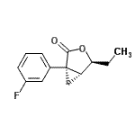 CAS 登录号：528588-18-3， (1S,4S,5R)-4-乙基-1-(3-氟苯基)-3-氧杂双环[3.1.0]己烷-2-酮