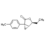 CAS 登录号：528588-22-9， (1S,4S,5R)-4-乙基-1-(4-甲基苯基)-3-氧杂双环[3.1.0]己烷-2-酮
