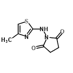 CAS 登录号：528592-46-3， 1-[(4-甲基-1,3-噻唑-2-基)氨基]-2,5-吡咯烷二酮