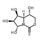 CAS 登录号：539020-82-1， (4S,4aR,5S,6S,7R)-4,5,6,7-四羟基六氢吡咯并[1,2-c][1,3]恶嗪-1-硫酮