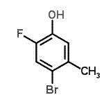 CAS 登录号：550400-07-2， 4-溴-2-氟-5-甲基苯酚