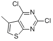 CAS 登录号：56844-38-3， 2,4-二氯-5-甲基-噻吩并[2,3-d]嘧啶