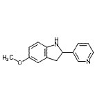 CAS 登录号：595545-70-3， 5-甲氧基-2-(3-吡啶基)吲哚啉