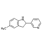 CAS 登录号：595547-87-8， 5-甲基-2-(3-吡啶基)吲哚啉