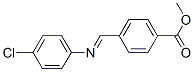 CAS 登录号：59584-22-4， 4-[[(4-氯苯基)亚氨基]甲基]苯甲酸甲酯