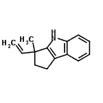 CAS 登录号：596105-70-3， 3-甲基-3-乙烯基-1,2,3,4-四氢环戊烯并[b]吲哚
