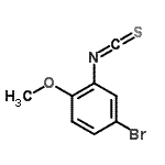 CAS 登录号：597545-16-9， 4-溴-2-异硫氰酸基-1-甲氧基苯