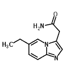 CAS 登录号：603310-59-4， 2-(6-乙基咪唑并[1,2-a]吡啶-3-基)乙酰胺