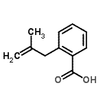 CAS 登录号：61436-89-3， 2-(2-甲基-2-丙烯-1-基)苯甲酸