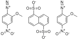 CAS 登录号:61925-55-1, 固红 B 1,5-萘二磺酸盐