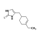 CAS 登录号：628730-57-4， 4-[(4-乙基-3-环己烯-1-基)甲基]-1,3-二氢-2H-咪唑-2-硫酮