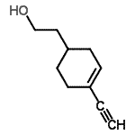 CAS 登录号：628731-75-9， 2-(4-乙炔基-1-环己-3-烯基)乙醇