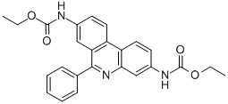 CAS 登录号:62895-39-0, 3,8-二-(乙氧羰基氨基)-6-苯基菲啶