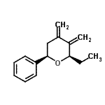 CAS 登录号：634154-22-6， (2R,6R)-2-乙基-3,4-二(亚甲基)-6-苯基四氢-2H-吡喃