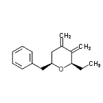 CAS 登录号：634154-26-0， (2R,6S)-6-苄基-2-乙基-3,4-二(亚甲基)四氢-2H-吡喃