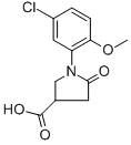 CAS 登录号:63675-21-8, 1-(5-氯-2-甲氧基苯基)-5-氧代-3-吡咯烷羧酸