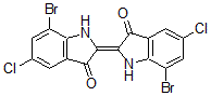 CAS 登录号：6371-35-3， 7,7'-二溴-5,5'-二氯-gamma2,2'(3H,3'H)-联[1H-吲哚]-3,3'-二酮
