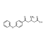 CAS 登录号：64157-56-8， 3-甲基-5-氧代-5-(4-苯氧基苯基)戊酸