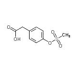 CAS 登录号：64369-79-5， {4-[(甲基磺酰基)氧基]苯基}乙酸