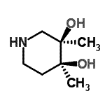 CAS 登录号：663605-18-3， (3R,4S)-3,4-二甲基-3,4-哌啶二醇