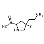 CAS 登录号：663614-81-1， 4-氟-4-丙基-L-脯氨酸