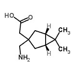 CAS 登录号：663616-77-1， [(1R,5S)-3-(氨基甲基)-6,6-二甲基双环[3.1.0]己-3-基]乙酸
