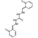 CAS 登录号：6638-49-9， N'',N'''-二[(E)-(6-氧代-2,4-环己二烯-1-亚基)甲基]卡巴肼