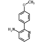CAS 登录号：663918-44-3， 2-(4-甲氧基苯基)-3-吡啶胺
