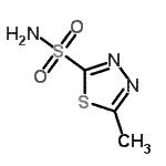 CAS 登录号：66464-90-2， 5-甲基-1,3,4-噻二唑-2-磺酰胺