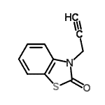CAS 登录号：66490-83-3， 3-丙-2-炔基-1,3-苯并噻唑-2-酮