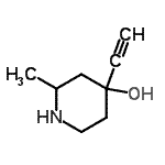 CAS 登录号：66493-36-5， 4-乙炔基-2-甲基-4-哌啶醇