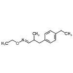 CAS 登录号：664986-48-5， (1E)-N-乙氧基-3-(4-乙基苯基)-2-甲基-1-丙亚胺