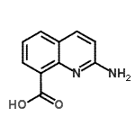 CAS 登录号：665010-47-9， 2-氨基-8-喹啉羧酸