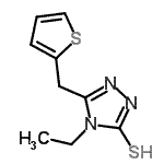 CAS 登录号：667435-85-0， 4-乙基-5-(2-噻吩基甲基)-4H-1,2,4-三唑-3-硫醇