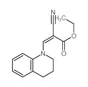 CAS 登录号:6687-86-1, alpha-氰基-3,4-二氢-1(2H)-喹啉丙烯酸乙酯