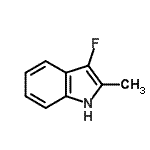 CAS 登录号：66946-82-5， 3-氟-2-甲基-1H-吲哚