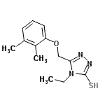 CAS#: 669705-44-6, 5-[(2,3-Dimethylphenoxy)methyl]-4-ethyl-4H-1,2,4-triazole-3-thiol