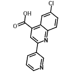 CAS 登录号：669709-49-3， 6-氯-2-(3-吡啶基)-4-喹啉羧酸