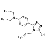 CAS 登录号：669748-48-5， 4-烯丙基-5-[4-(二乙基氨基)苯基]-4H-1,2,4-三唑-3-硫醇