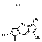 CAS 登录号：67036-97-9， 2-[(Z)-(3,5-二甲基-2H-吡咯-2-亚基)甲基]-3,5-二甲基-1H-吡咯盐酸盐(1:1)